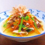 副菜にぴったり　小松菜とにんじんのおひたし